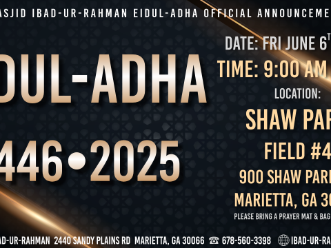 Masjid Ibad-ur-Rahman Eidul Adha 1446 2025 Official